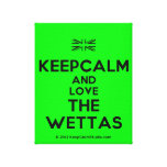 [UK Flag] keepcalm and love the wettas  Canvas Print