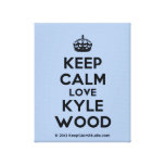 [Crown] keep calm love kyle wood  Canvas Print