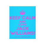 [Crown] keep calm and love❤ jack williams!  Canvas Print
