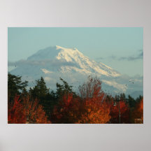 Canvas Print: Autumn Mt. Rainier