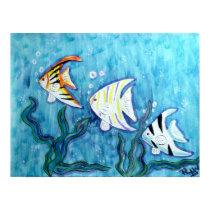 Canvas Print - Tropical Angel Fish by rlwinkelmann Canvas Print - Tropical Angel Fish