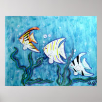 Canvas Print - Tropical Angel Fish