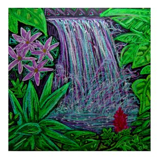 Canvas print- Waterfall in the Rainforest print