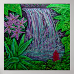 Canvas print- Waterfall in the Rainforest