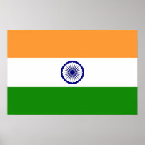 Canvas Print with Flag of India