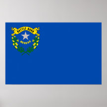 Canvas Print with Flag of Nevada, U.S.A.
