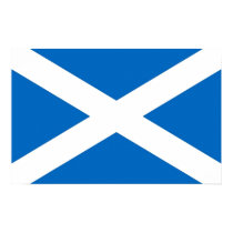 Canvas Print with Flag of Scotland