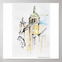 Canvas printing art print Hanover architecture