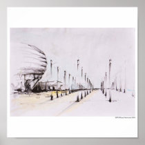 Canvas printing art print Hanover Expo Plaza