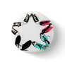 canvas shoes star pinback buttons