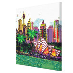 Canvas | Sydney Opera (White) Stretched Canvas Prints