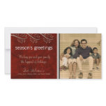 Canvas Textured Grunge Holiday Photo Card :: 01