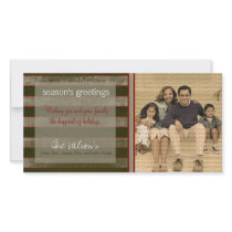 Canvas Textured Grunge Holiday Photo Card :: 04 photo cards