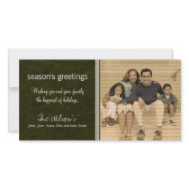 Canvas Textured Grunge Holiday Photo Card :: 05 photo cards