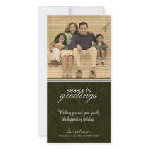 Canvas Textured Grunge Holiday Photo Card :: 06 photo cards