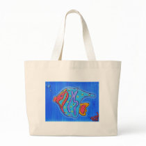 Canvas Tote-Vibrant Tropical Fish Bags