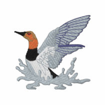 Canvasback Duck embroidered shirts by ZazzleEmbroidery Canvasback Duck embroidered shirts