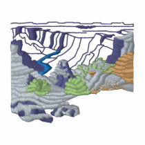 Canyon Scene embroidered shirts