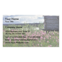Canyon Village cache on the Porcupine River Business Card Templates