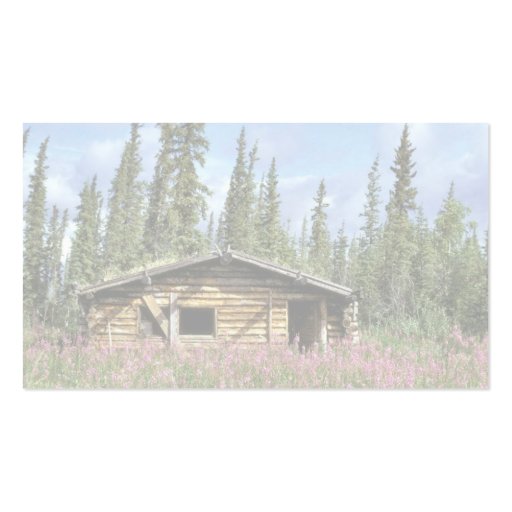 Canyon Village log cabin Business Card (back side)