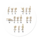CanYouHearMeAmeslan062511 Stickers