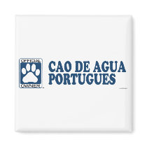 Cao De Agua Portugues Blue Refrigerator Magnets