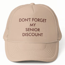 CAP< ALL TAN, SENIORDISCOUNT hats
