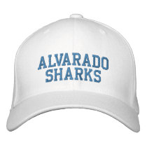 Cap Alvarado Sharks Embroidered Hats