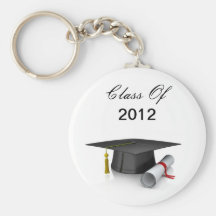 Cap and Diploma Class Of 2012 Graduation Keychain