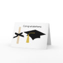 Cap and diploma, Congratulations blank card by marcya7 Cap and diploma, Congratulations blank card