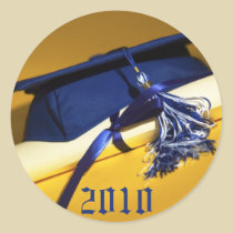 Cap and Tassel Custom Graduation Invitation Seal_2 stickers