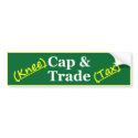 Cap and Trade 6 bumper stickers