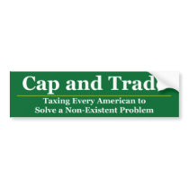 Cap and Trade Bumper Stickers