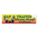 Cap and Traitors Bumper Sticker
