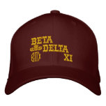 Cap Beta Delta Xi embroidered hats