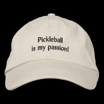 Cap: Pickleball is my passion! embroidered hats