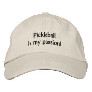 Cap: Pickleball is my passion! embroideredhat