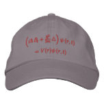 Cap, Schrodinger wave equation, red thread Embroidered Baseball Cap