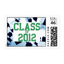 Cap Toss Green Class of 2012 Grad Stamp