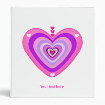 Capas púrpuras y rosadas del corazón