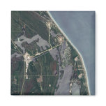 Cape Canaveral Aerial Shot Fridge Magnets