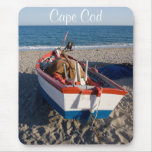 Cape Cod Boat on the Beach Ocean Scene Mousepad