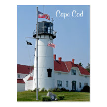 Cape Cod Mass Chatham  Lighthouse Post Card