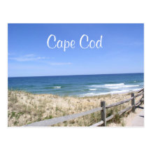 Cape Cod Mass Dunes Beach Ocean Post Card