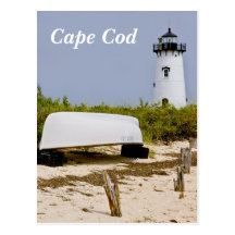 Cape Cod Mass  Edgartown Lighthouse Post Card