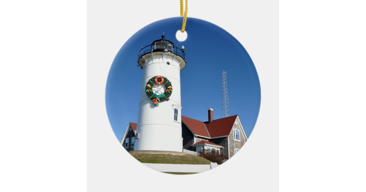 cape cod nobska lighthouse ornament zazzle cape cod nobska lighthouse ornament zazzle