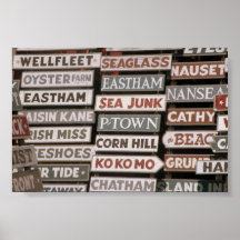 Cape Cod places Poster