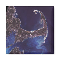 Cape Cod Satellite Photograph Refrigerator Magnets