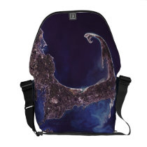 Cape Cod Satellite Photograph Courier Bag