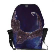Cape Cod Satellite Photograph Courier Bag